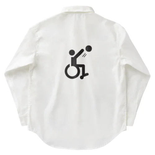 車椅子バスケ1 Work Shirt