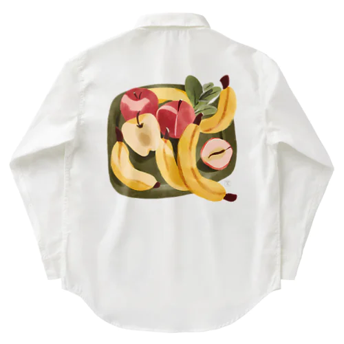 豊楽（ほうらく）　-りんごとバナナ- Work Shirt