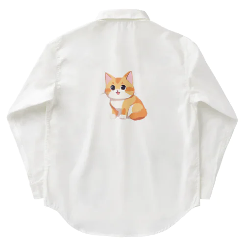 かわいい猫 Work Shirt