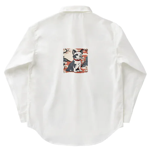 絵巻の犬小町 Work Shirt