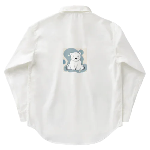 癒やし効果抜群の白熊ちゃん ワークシャツ