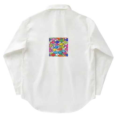 colorful "sakana" Work Shirt