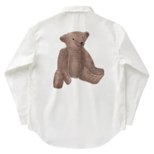 Lovely bear。brown bear ワークシャツ