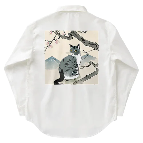 浮世絵猫 Work Shirt