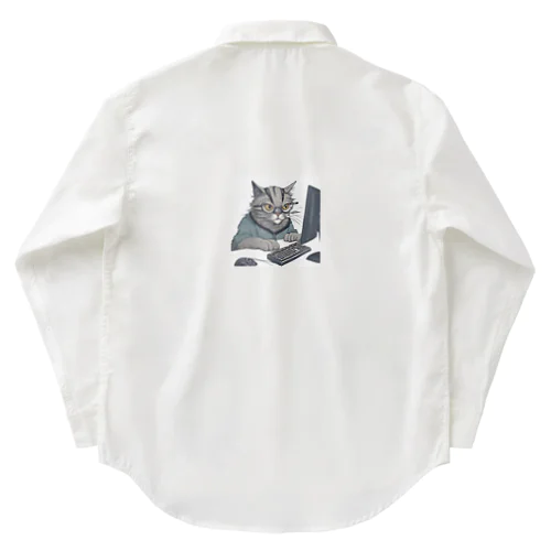 開発者猫 Work Shirt