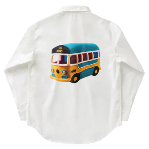 バスのフェルトぬいぐるみ ワークシャツ