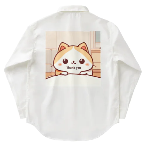 ただ可愛くてシンプルな猫グッズ☆ Work Shirt