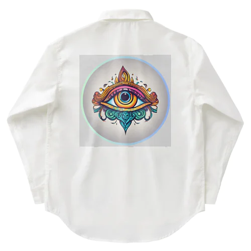 オレンジの第3のeye Work Shirt