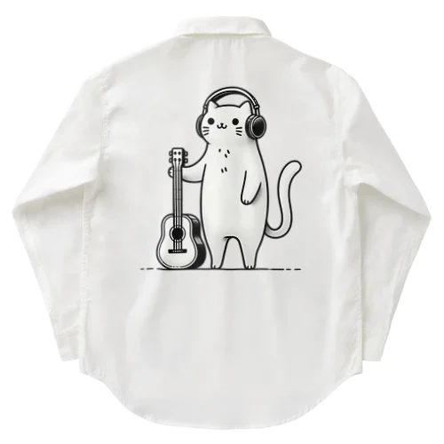 猫×音楽１８ Work Shirt