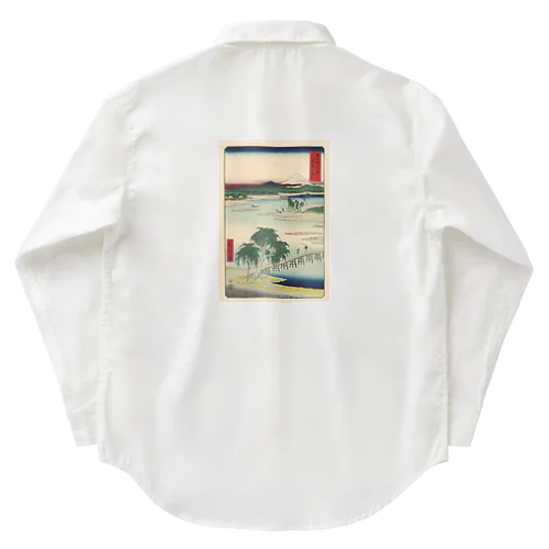 広重「冨二三十六景⑬　武蔵玉川」歌川広重の浮世絵 Work Shirt