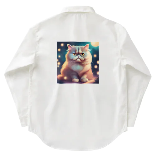 ごきげんなペルシャ猫 Work Shirt