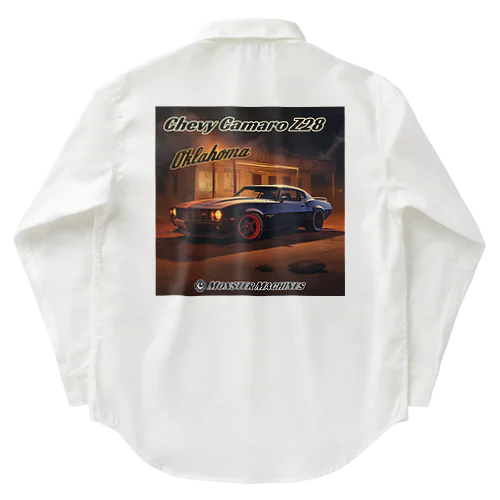 Chevy Camaro Z28 Oklahoma モンスターマシーン2 Work Shirt