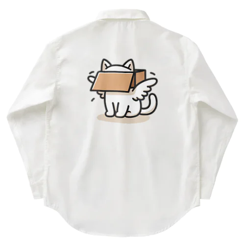 箱隠れ遊びねこ Work Shirt