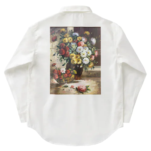 花瓶の花〈油絵〉 Work Shirt