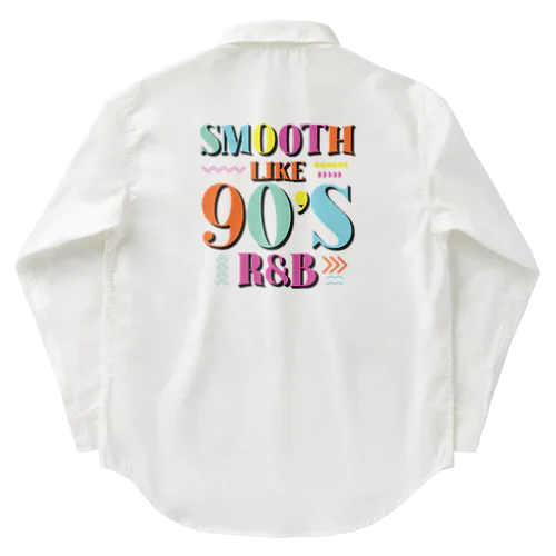 Smooth Like 90's R&B. 90 年代 の R&B のような スムーズさ。 ワークシャツ