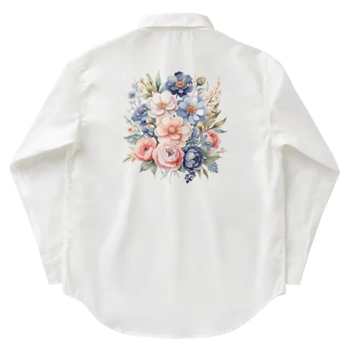 パステルカラーの花束 Work Shirt