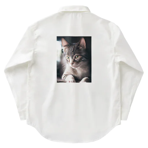 美人の猫 Work Shirt