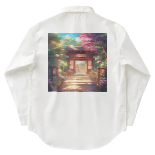 【風景】寺院 Work Shirt