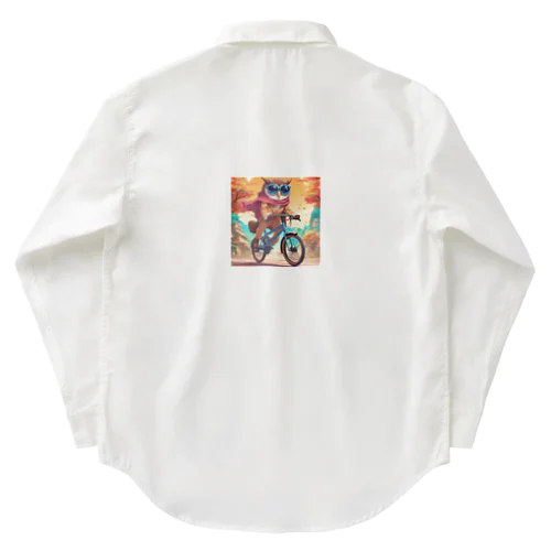 自転車サングラスフクロウ Work Shirt