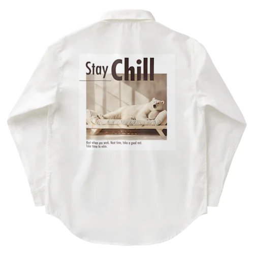 Stay Cill まったりいこう白くまさん Work Shirt