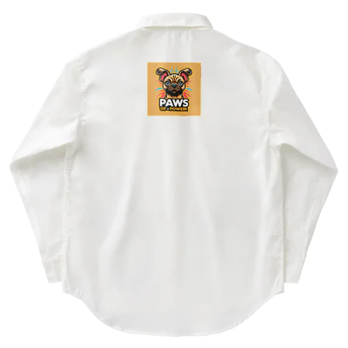 パグチワワ「Paws of Power」 Work Shirt