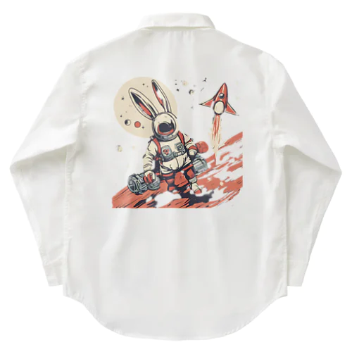 ロケットうさぎ　平和維持 Work Shirt