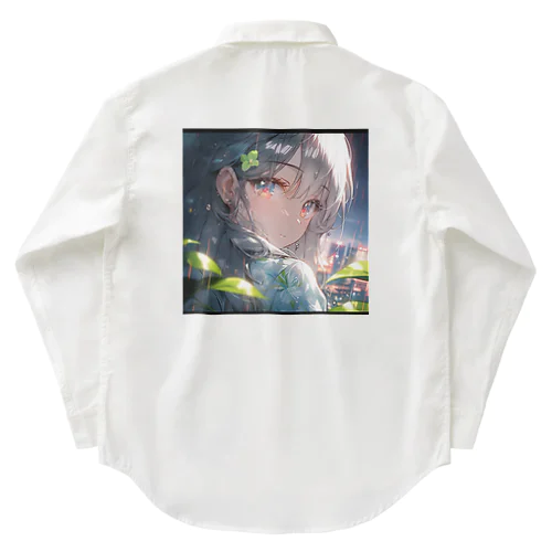 銀髪美女クローズアップシリーズ1 Work Shirt