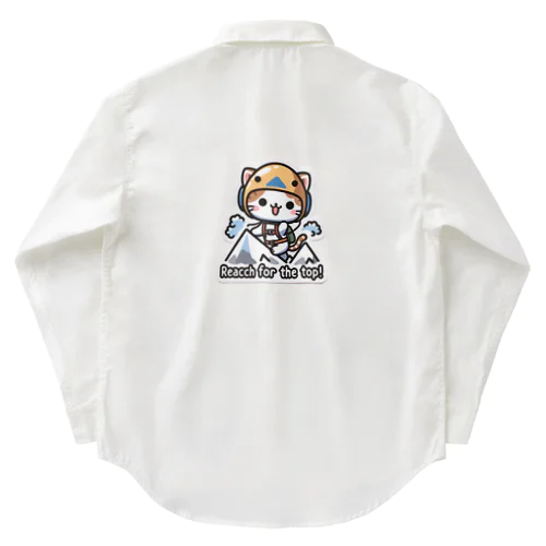 アルピニスト猫ちゃん Work Shirt