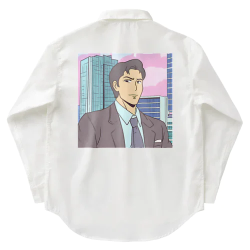 夕焼けサラリーマン Work Shirt