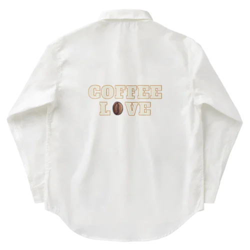 Coffee love ロゴグッズ Work Shirt