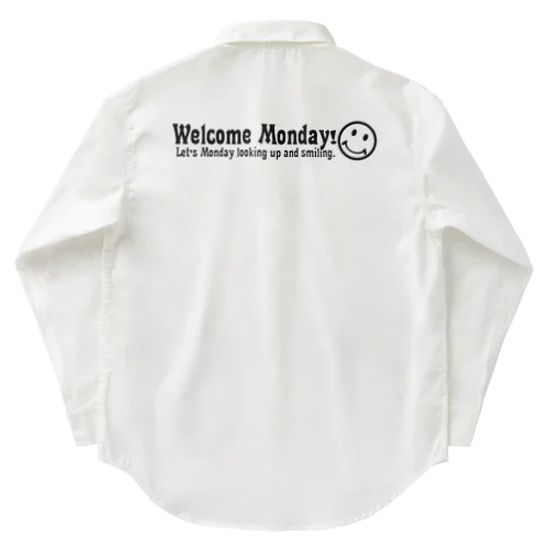 WelcomeMonday(黒) Work Shirt