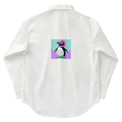 かわいいペンギン ワークシャツ