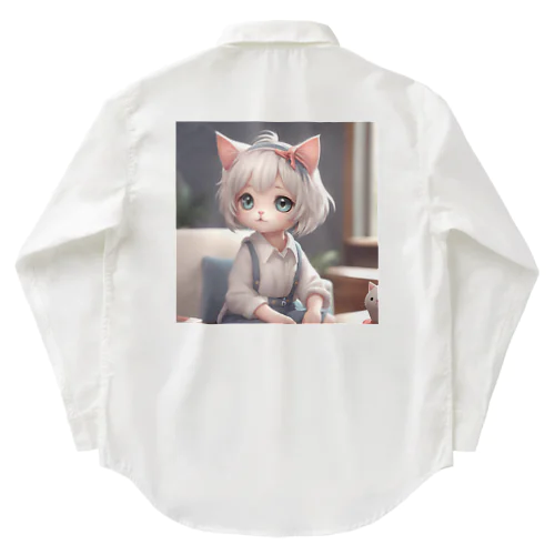 かわいねこ子さん Work Shirt