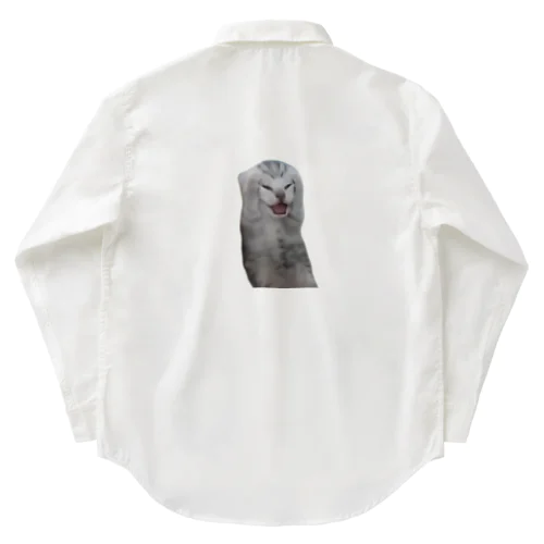 絶望する子猫 ワークシャツ