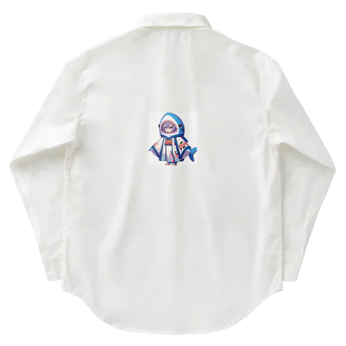 和風サメちゃんグッズ Work Shirt