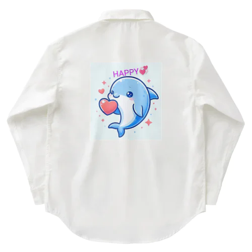 可愛いイルカちゃん🐬💞 Work Shirt