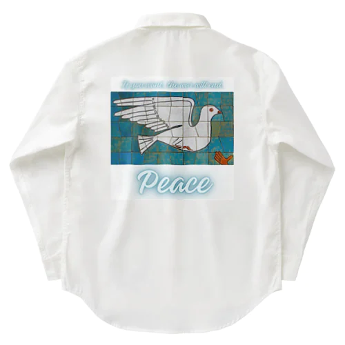 Peace　平和の鳩 Work Shirt