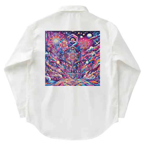 神聖リリスちゃん神殿 🌈💞31.サイケデリック宇宙アーケード商店街 Work Shirt