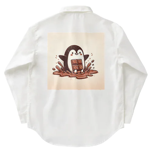 甘い滑走 - チョコペンギン物語 ワークシャツ