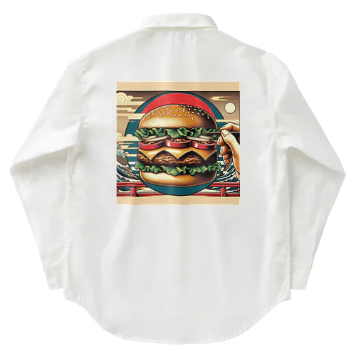 日本の浮世絵が最新の食文化と融合 Work Shirt