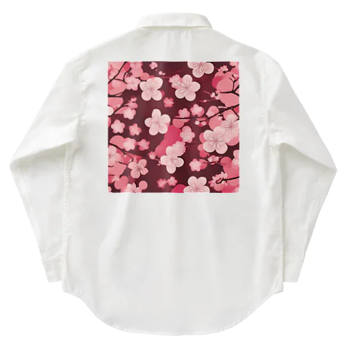 桜の花びら Work Shirt