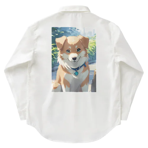 たれ耳の犬 Work Shirt