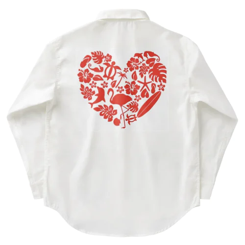 Hawaiian Heart Work Shirt