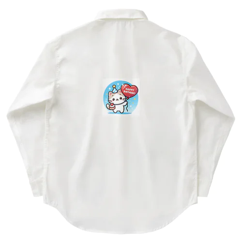 ハピバ　にゃんだふるきゃっつ Work Shirt