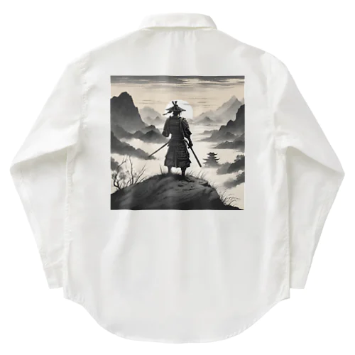 戦に敗れた武士が佇む風景画4 Work Shirt