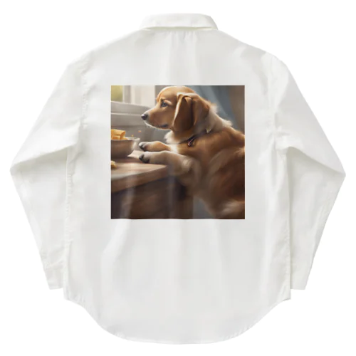 帰りを待つ犬 Work Shirt