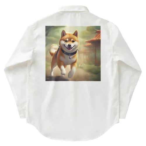 やんちゃな柴犬 Work Shirt