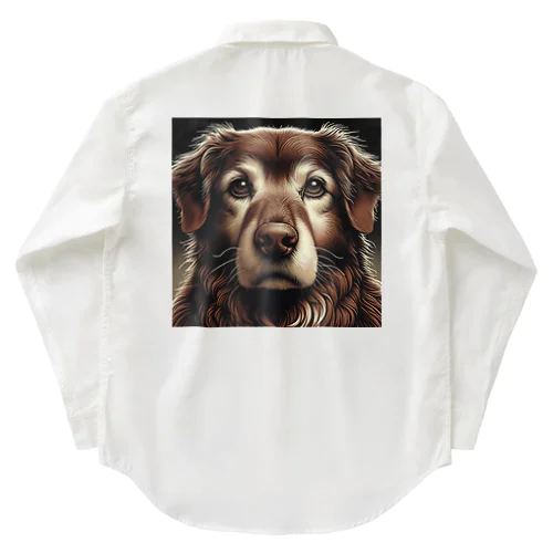 気難しやの犬さん Work Shirt