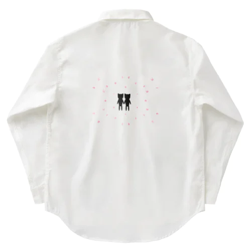 🌸🐰∞桜の花びらに囲まれてう∞🐰🌸 ワークシャツ