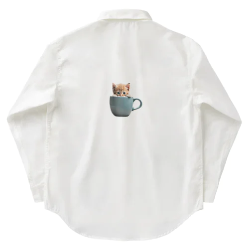 マグから子猫 Work Shirt